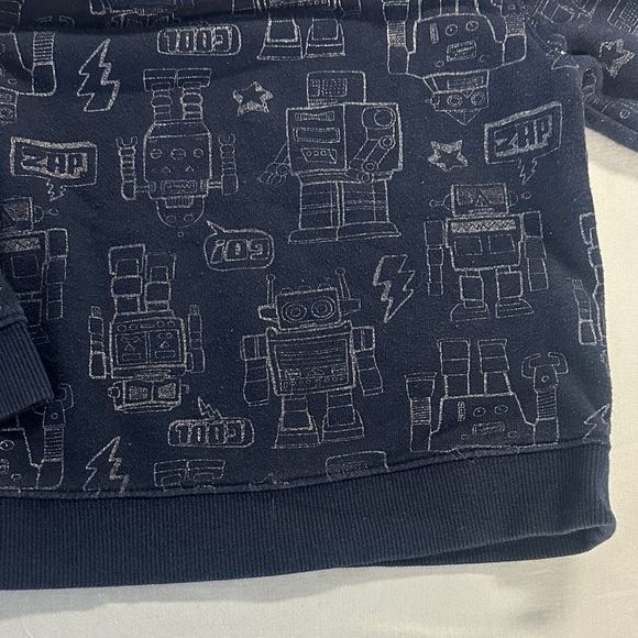 Gymboree - Navy Blue Robot Sweatshirt - Picture 3 of 4